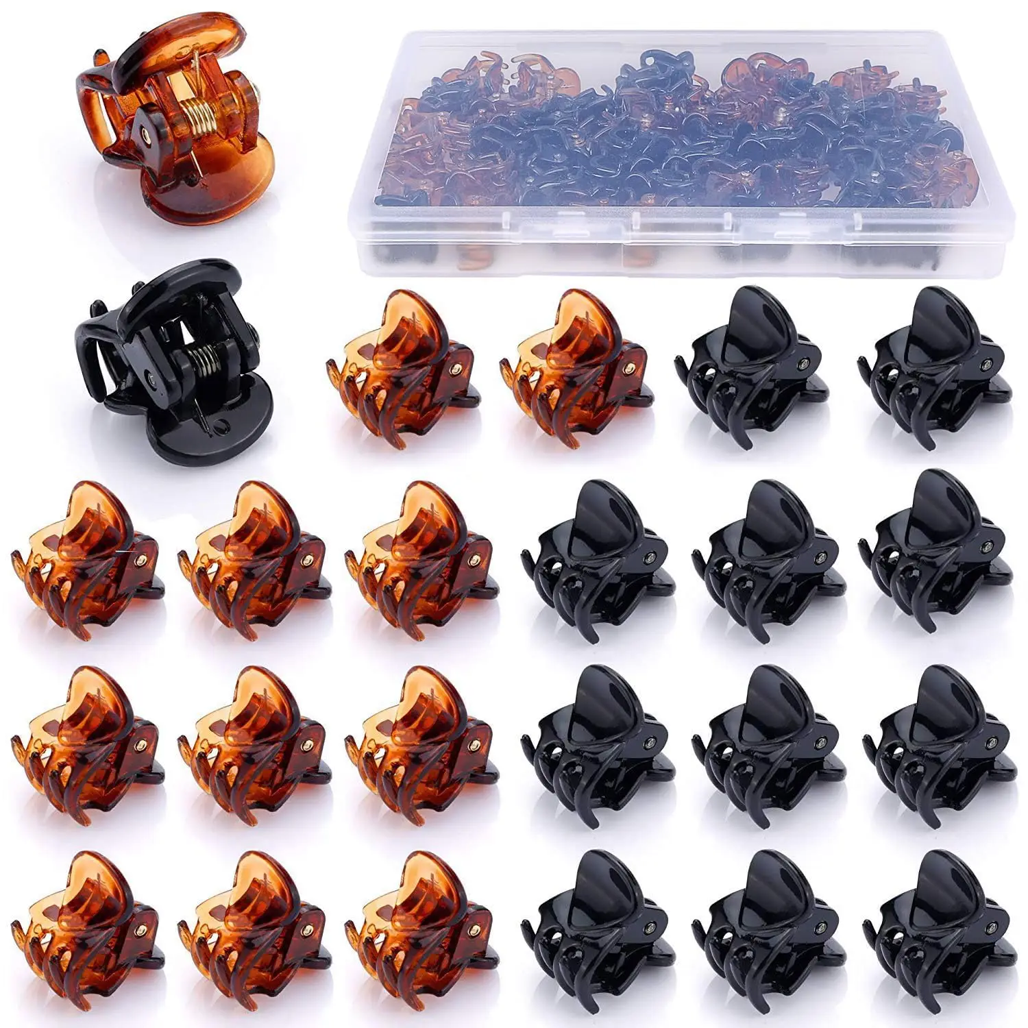 48Pcs Mini Hair Claw Clips, Black Brown Small Hair Clips for Fine Hair, Plastic Metal Clamps, Hair Accessories
48Pcs Mini Hair Claw Clips, Black Brown Small Hair Clips for Fine Hair, Plastic Metal Clamps, Hair Accessories