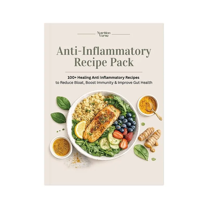 Nutrition Verse Anti-Inflammatory Recipe Pack 100+ Healing Recipes to Reduce Bloat Boost Immunity Improve Gut Health Naturally
Nutrition Verse Anti-Inflammatory Recipe Pack 100+ Healing Recipes to Reduce Bloat Boost Immunity Improve Gut Health Naturally