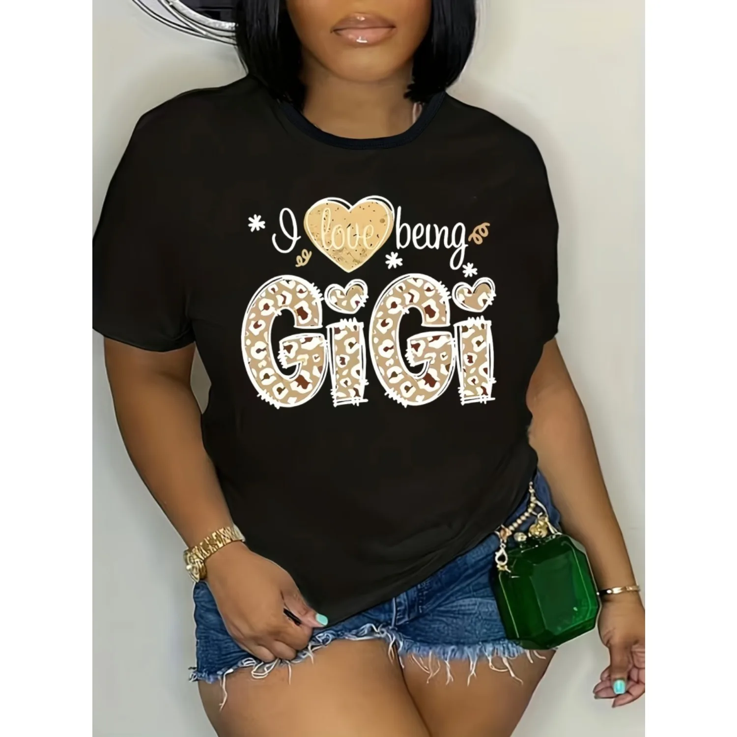 Love Being GIGI Letter Print Casual Crew Neck Short Sleeve T-Shirt for Women - Spring & Summer Tops
Love Being GIGI Letter Print Casual Crew Neck Short Sleeve T-Shirt for Women - Spring & Summer Tops