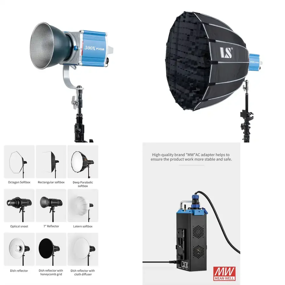 LS 300X Focus Spot Light Super Bright BI-color Bowen Photography Studio Video Film Lighting Studio Light
LS 300X Focus Spot Light Super Bright BI-color Bowen Photography Studio Video Film Lighting Studio Light