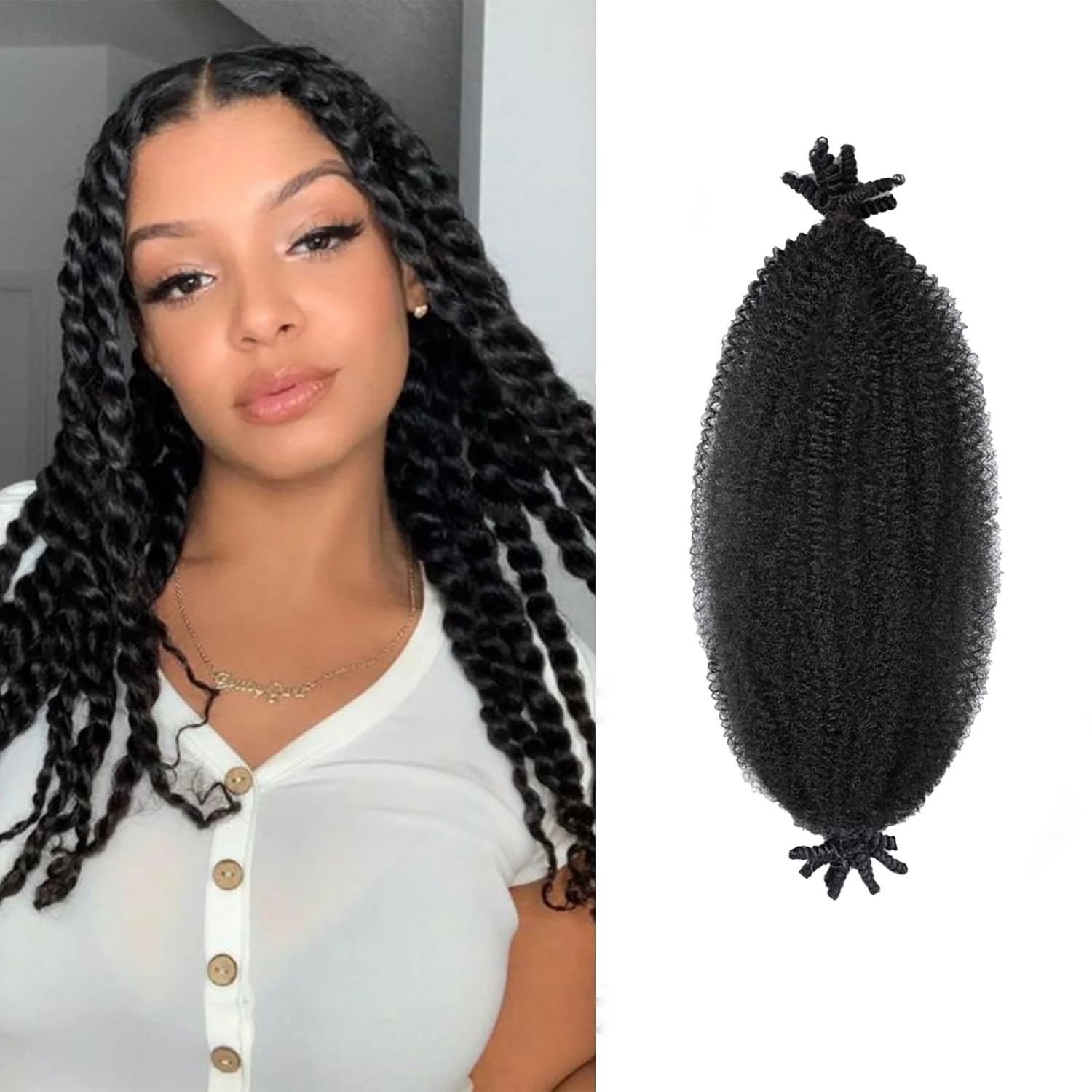 Синтетические волосы Afro Twist, предварительно распущенные, пружинистые, для создания локонов, предварительно растянутые, для мягких локонов, наращивание волос для женщин
Синтетические волосы Afro Twist, предварительно распущенные, пружинистые, для создания локонов, предварительно растянутые, для мягких локонов, наращивание волос для женщин