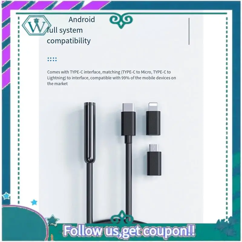 A75Q-W400D Industrial Endoscope Camera For Iphone IOS System HD1080P Waterproof Car Inspection Sewer Borescope Camera 8.0(Mm)
A75Q-W400D Industrial Endoscope Camera For Iphone IOS System HD1080P Waterproof Car Inspection Sewer Borescope Camera 8.0(Mm)