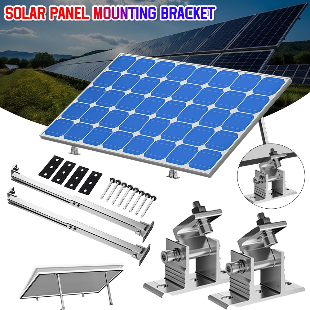 Ножное крепление для солнечной панели, регулируемая опора для крепления солнечной панели, монтажный кронштейн для солнечной панели из алюминиевого сплава 15-30 градусов
Ножное крепление для солнечной панели, регулируемая опора для крепления солнечной панели, монтажный кронштейн для солнечной панели из алюминиевого сплава 15-30 градусов