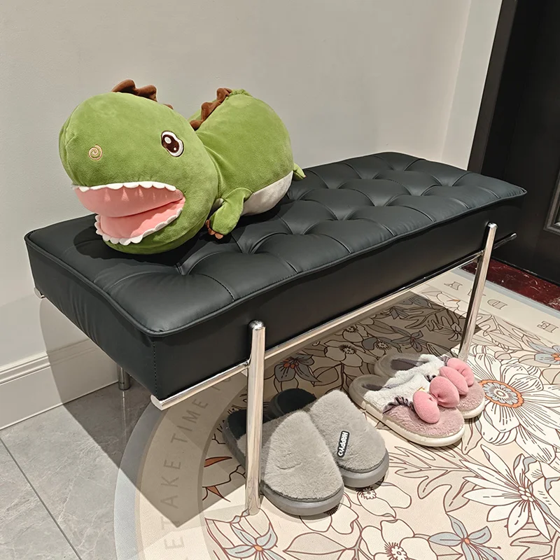 Home light luxury Italian stainless steel shoe changing stool door home shoe stool designer simple modern bedside stool
Home light luxury Italian stainless steel shoe changing stool door home shoe stool designer simple modern bedside stool