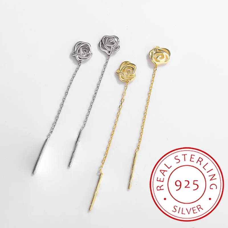 Creative 14k Gold Cutout Rose Gold Flower Earline Authentic S925 Sterling Silver Christmas Gift Jewelry Wholesale
Creative 14k Gold Cutout Rose Gold Flower Earline Authentic S925 Sterling Silver Christmas Gift Jewelry Wholesale