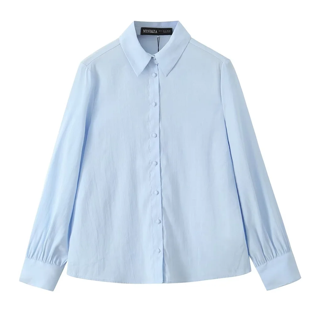 TRAF Autumn New Product Women's Fashion Casual Button Decoration Long Sleeve Collar Solid Color Daily Shirt
TRAF Autumn New Product Women's Fashion Casual Button Decoration Long Sleeve Collar Solid Color Daily Shirt