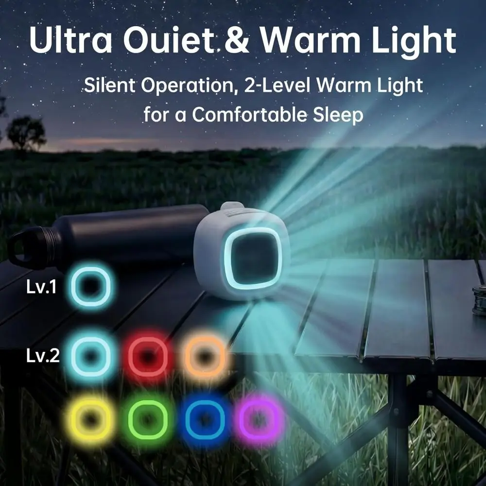 with Light Silent Mini Bladeless Electric Fan 3 Speeds 360 Degree Adjustable Suspended Waist Fan USB Rechargeable Wearable
with Light Silent Mini Bladeless Electric Fan 3 Speeds 360 Degree Adjustable Suspended Waist Fan USB Rechargeable Wearable