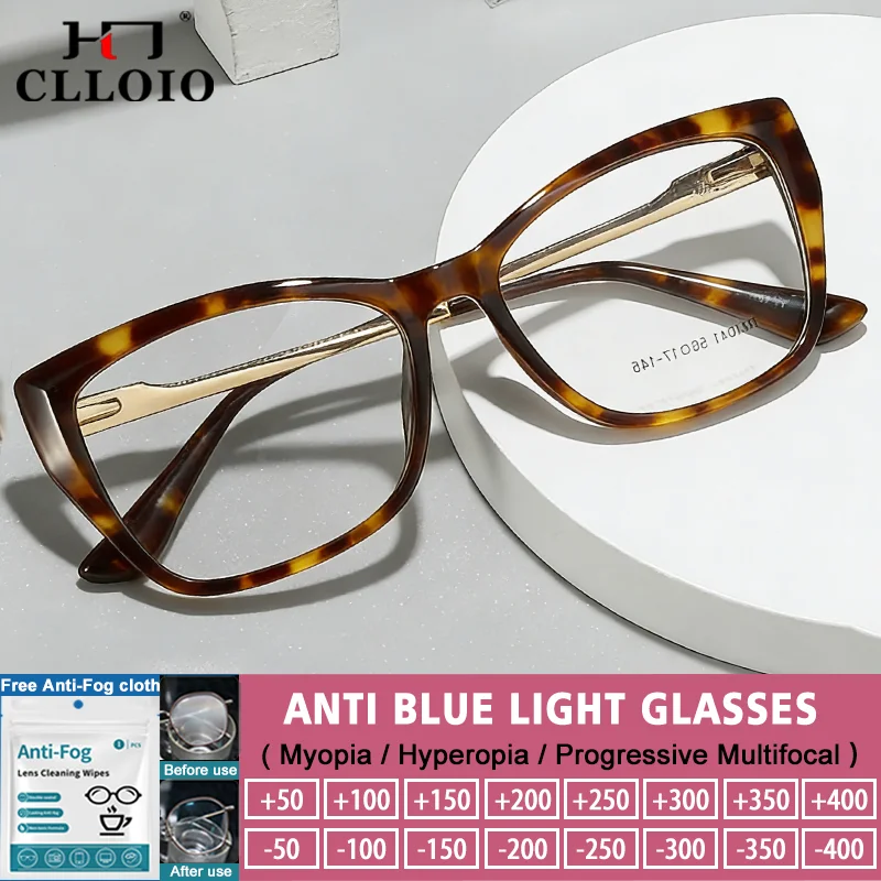 CLLOIO Currents Butterfly Design Myopia Hyperopia Reading Lady Oversize Frame Anti Blue Ray Progressive Prescription Eyeglasses
CLLOIO Currents Butterfly Design Myopia Hyperopia Reading Lady Oversize Frame Anti Blue Ray Progressive Prescription Eyeglasses