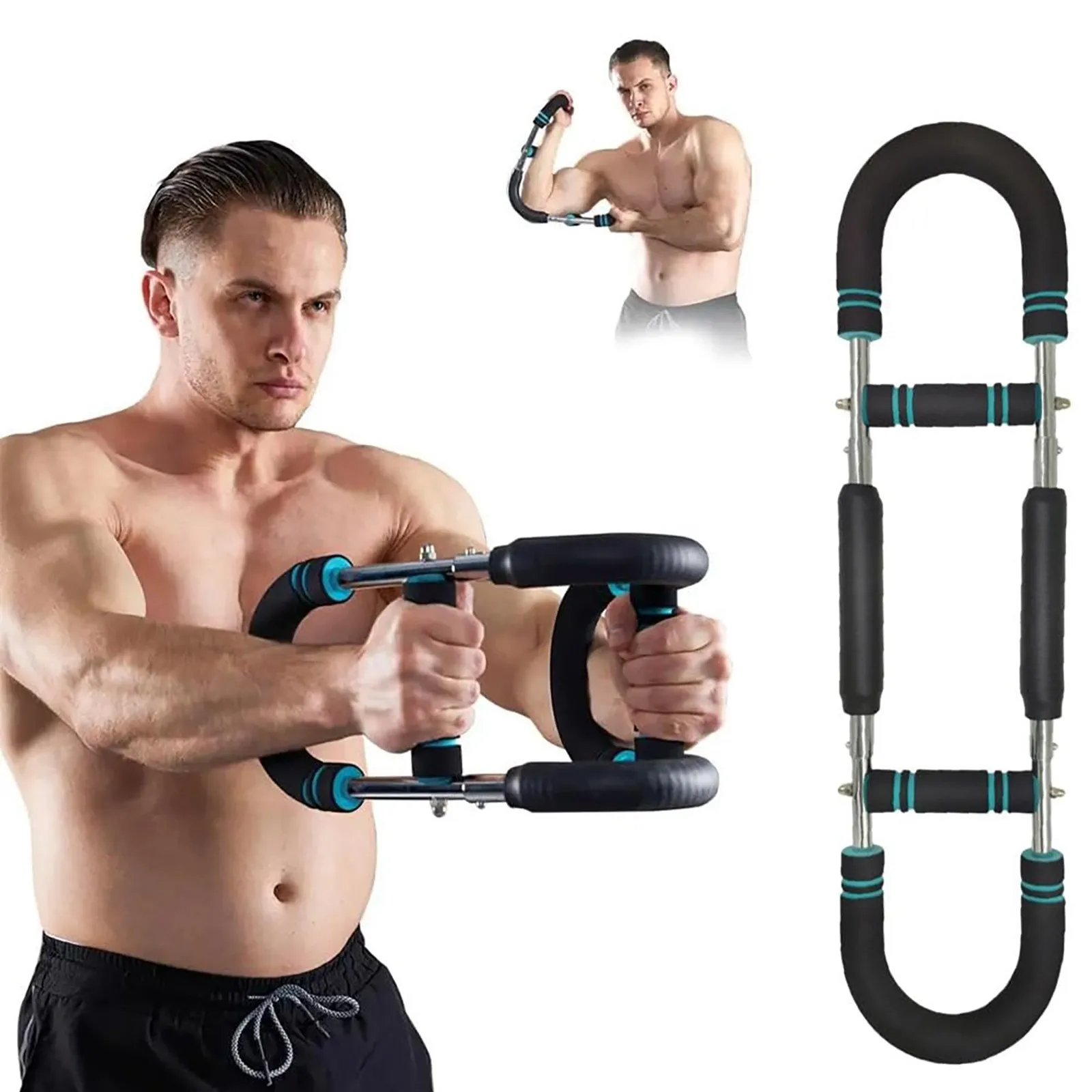 Adjustable Twister Arm Exerciser U-Shaped Wrist Strength Trainer Home Chest Expander For Shoulder Arm and Chest Exercise
Adjustable Twister Arm Exerciser U-Shaped Wrist Strength Trainer Home Chest Expander For Shoulder Arm and Chest Exercise