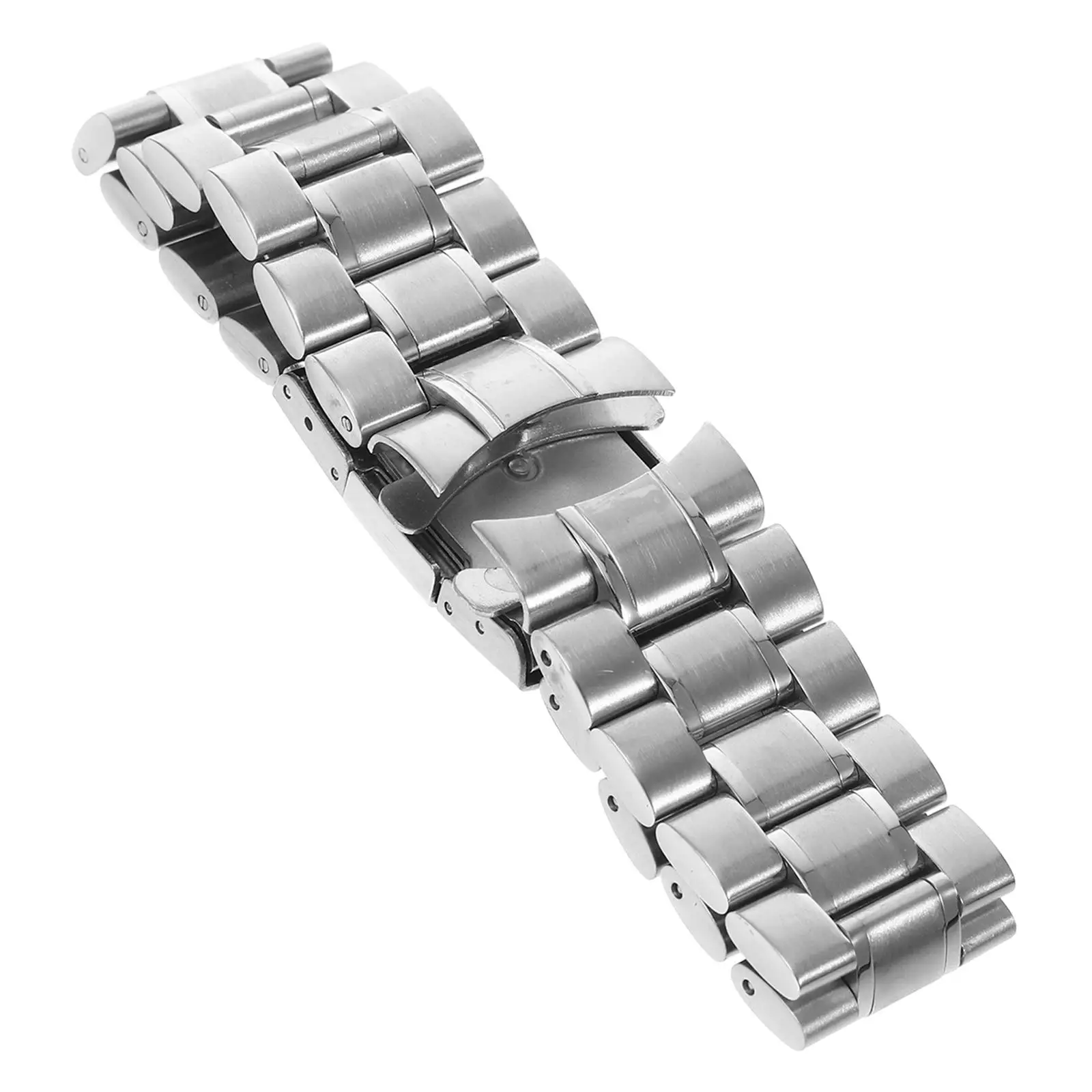 22mm Stainless Steel Watch Band Bracelet 180mm Length 3 5mm Thickness Foldover Clasp Black Curved End Replacement Straps
22mm Stainless Steel Watch Band Bracelet 180mm Length 3 5mm Thickness Foldover Clasp Black Curved End Replacement Straps