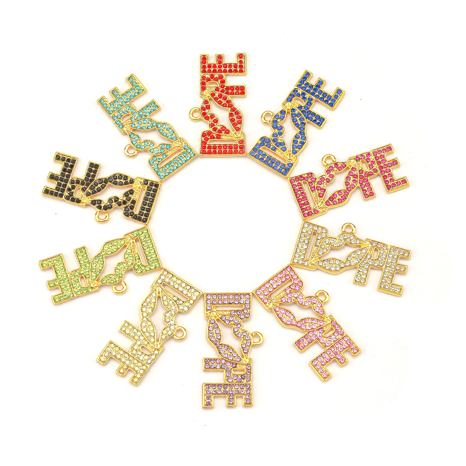 10pcs Dope Rhinestone Letter Charms For Bracelet Bangle Jewelry Making DIY Accessories Wholesale LTC0241-LTC0244
10pcs Dope Rhinestone Letter Charms For Bracelet Bangle Jewelry Making DIY Accessories Wholesale LTC0241-LTC0244