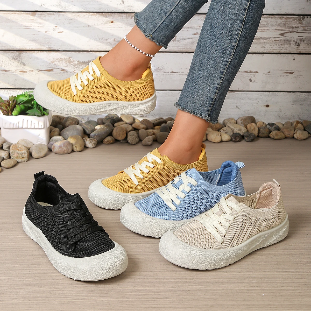 wholesale price Ladies Shoes Casual Sneaker Women's Breathable Thick Bottom Slip-On Shoes Lace Soft Sole Comfortable Footwear
wholesale price Ladies Shoes Casual Sneaker Women's Breathable Thick Bottom Slip-On Shoes Lace Soft Sole Comfortable Footwear