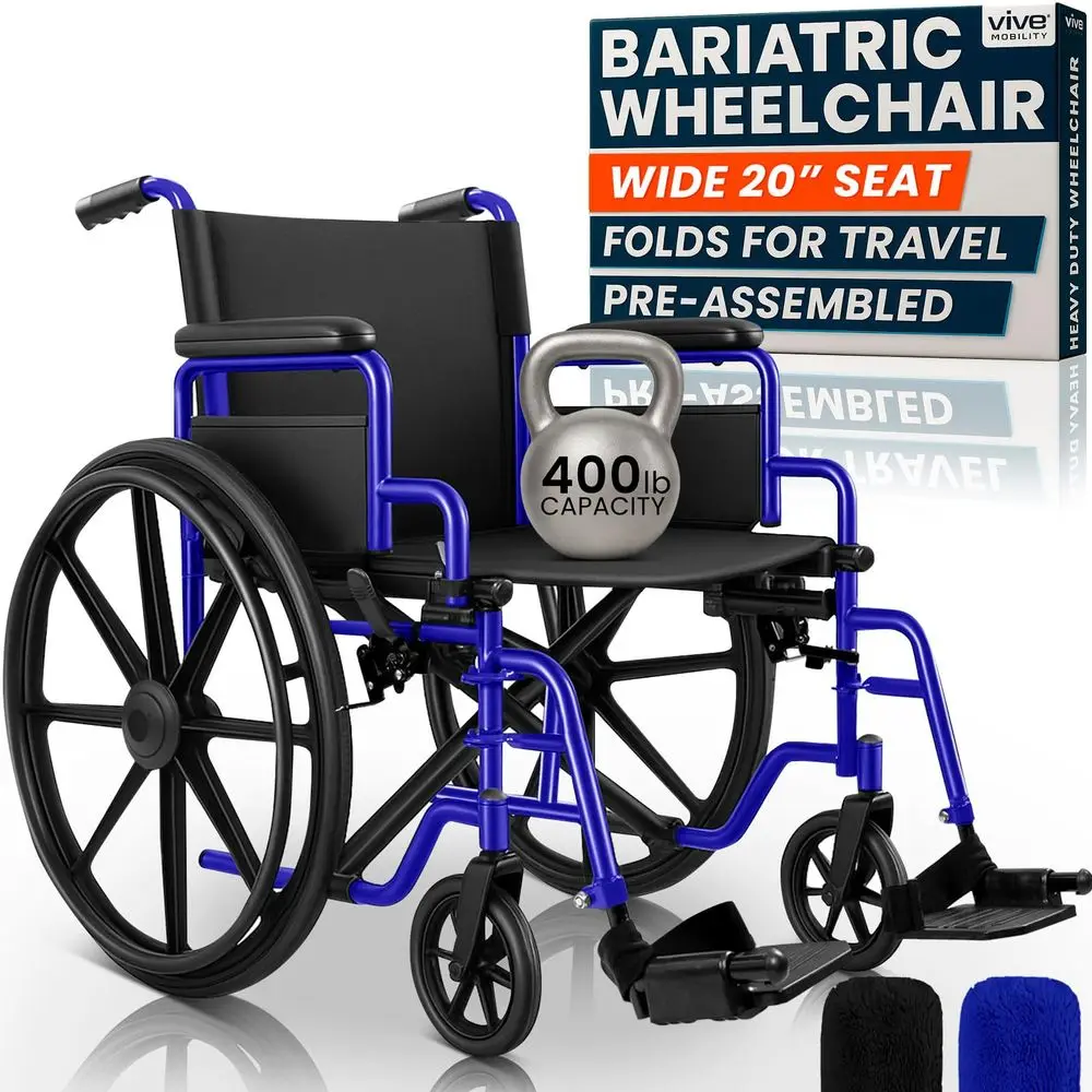 Bariatric Wheelchair for Adults Supports 400 lbs Foldable, Heavy Duty, Manual amp Transport Wheel Chair Portable Senior Drive T
Bariatric Wheelchair for Adults Supports 400 lbs Foldable, Heavy Duty, Manual amp Transport Wheel Chair Portable Senior Drive T