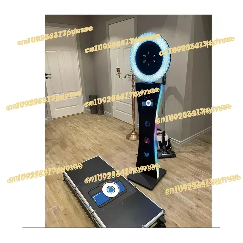 360-degree rotating portable Roamer Ring Light Magic PhotoBooth Kiosk Selfie Photo Booth Vending Machine Shell Case
360-degree rotating portable Roamer Ring Light Magic PhotoBooth Kiosk Selfie Photo Booth Vending Machine Shell Case