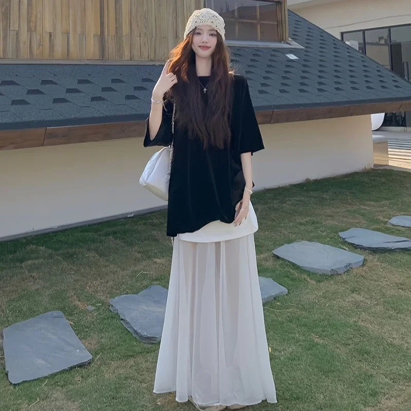 Kawaii Female Outfits Vacation 2025 Y2k Streetwear New in The Same Chic and Elegant Matching Korea Women's Two Skirt Piece Set
Kawaii Female Outfits Vacation 2025 Y2k Streetwear New in The Same Chic and Elegant Matching Korea Women's Two Skirt Piece Set