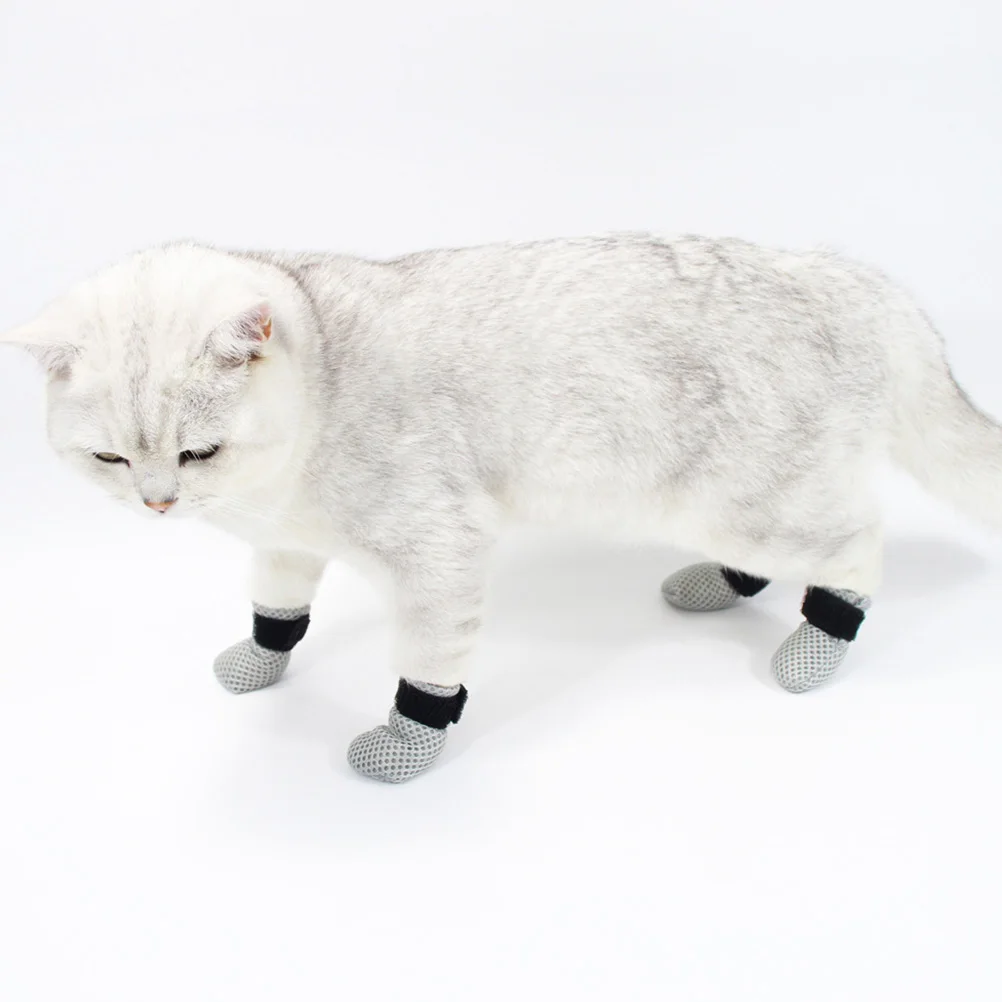 4 Pcs Cat Shoes for Anti-scratch Cats Use Nails Boots Winter Mesh Polyester Bathing
4 Pcs Cat Shoes for Anti-scratch Cats Use Nails Boots Winter Mesh Polyester Bathing