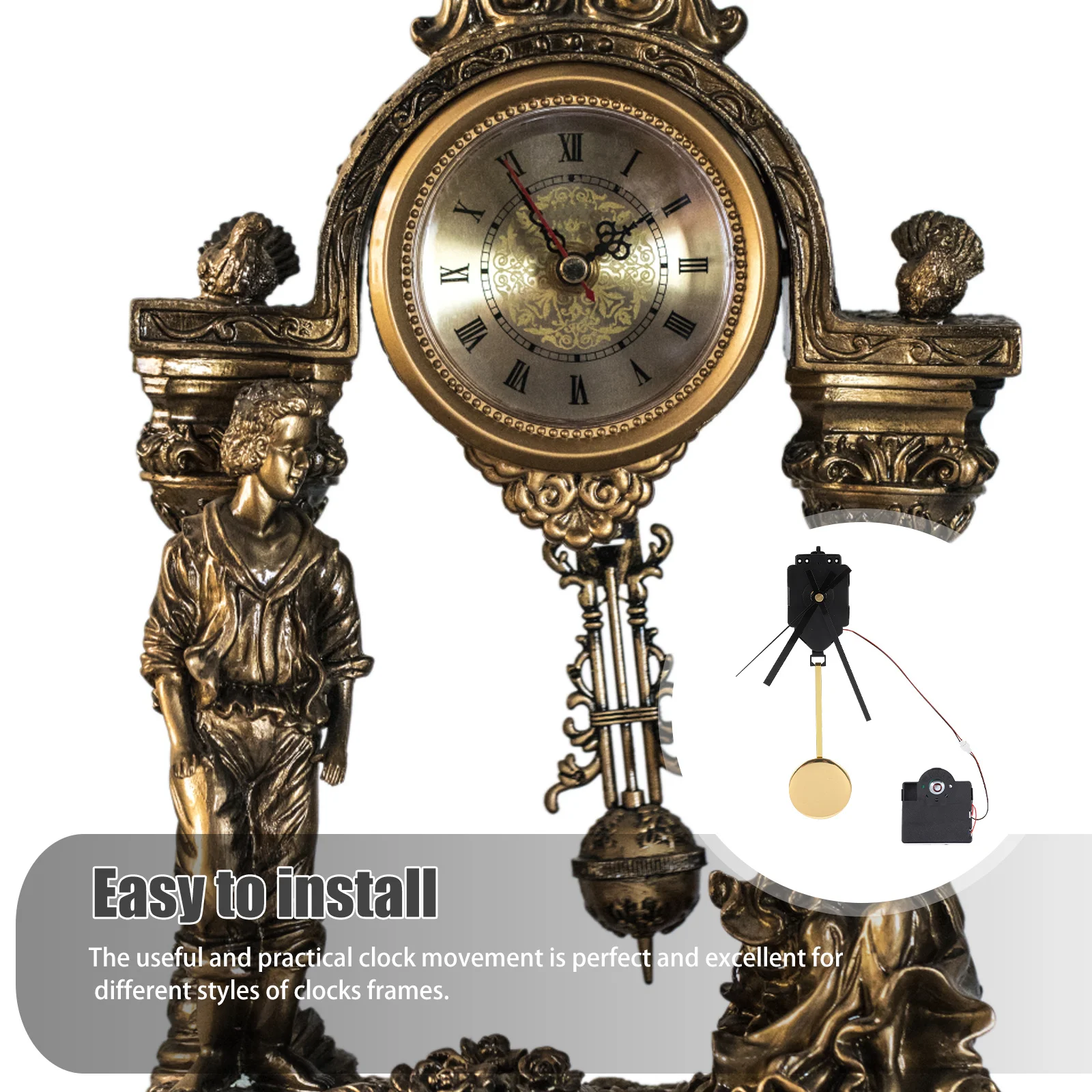 1Set Quartz Pendulum Clock Movement Durable Replacement Mechanism Kit DIY Wall Clock Parts Core Pointer Accessories
1Set Quartz Pendulum Clock Movement Durable Replacement Mechanism Kit DIY Wall Clock Parts Core Pointer Accessories