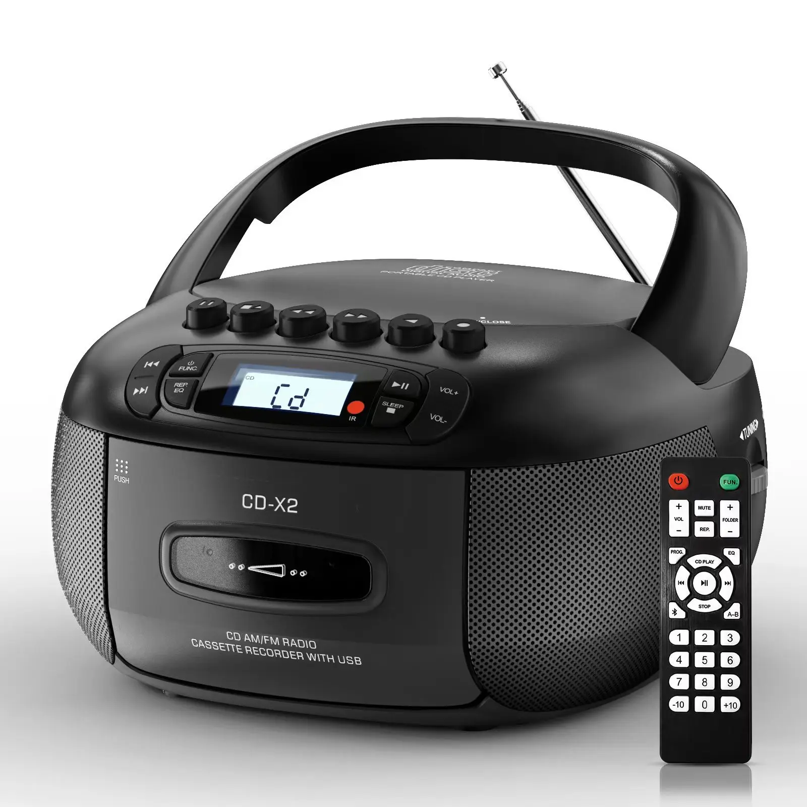 CD All-in-One Bluetooth Audio CD Player Tape Player Recording Radio
CD All-in-One Bluetooth Audio CD Player Tape Player Recording Radio