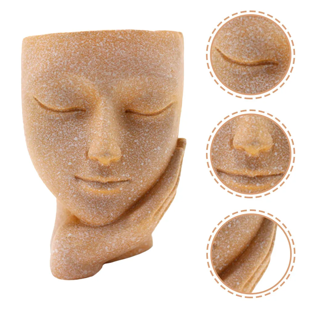 Unique Resin Flowerpot with Artistic Face Design Decorative Planter for Succulents Bonsai Indoor Outdoor Garden Home Office
Unique Resin Flowerpot with Artistic Face Design Decorative Planter for Succulents Bonsai Indoor Outdoor Garden Home Office