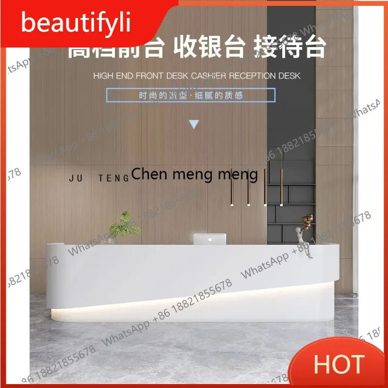 D80 Beauty Salon Home Institute Small White Desk Customer Center Luxurious Reception Counters Cash Register Furniture
D80 Beauty Salon Home Institute Small White Desk Customer Center Luxurious Reception Counters Cash Register Furniture