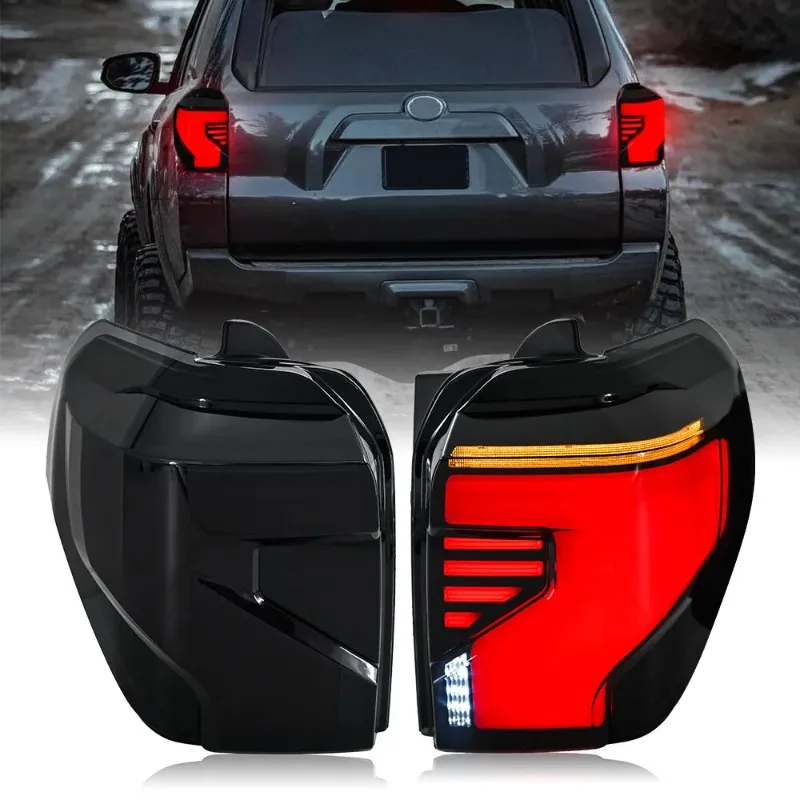 Для Toyota 4Runner 2010-2022 светодиодные задние фонари, пара дымчатых последовательных задних фонарей, черный корпус, замена L + R
Для Toyota 4Runner 2010-2022 светодиодные задние фонари, пара дымчатых последовательных задних фонарей, черный корпус, замена L + R