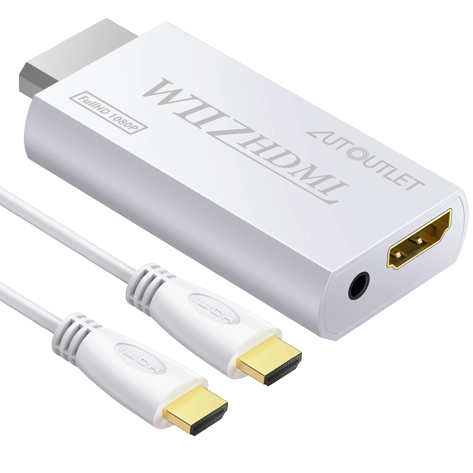 Конвертер Wii в HDMI 1080p + аудиовыход 3,5 мм с кабелем HDMI длиной 3 фута для Nintendo
Конвертер Wii в HDMI 1080p + аудиовыход 3,5 мм с кабелем HDMI длиной 3 фута для Nintendo