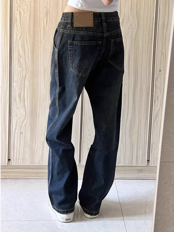 plus Size 300 Pounds American Retro Wash Slimming Knife Jeans Men Women Spring Autumn Loose Straight Leg Trendy Brand
plus Size 300 Pounds American Retro Wash Slimming Knife Jeans Men Women Spring Autumn Loose Straight Leg Trendy Brand