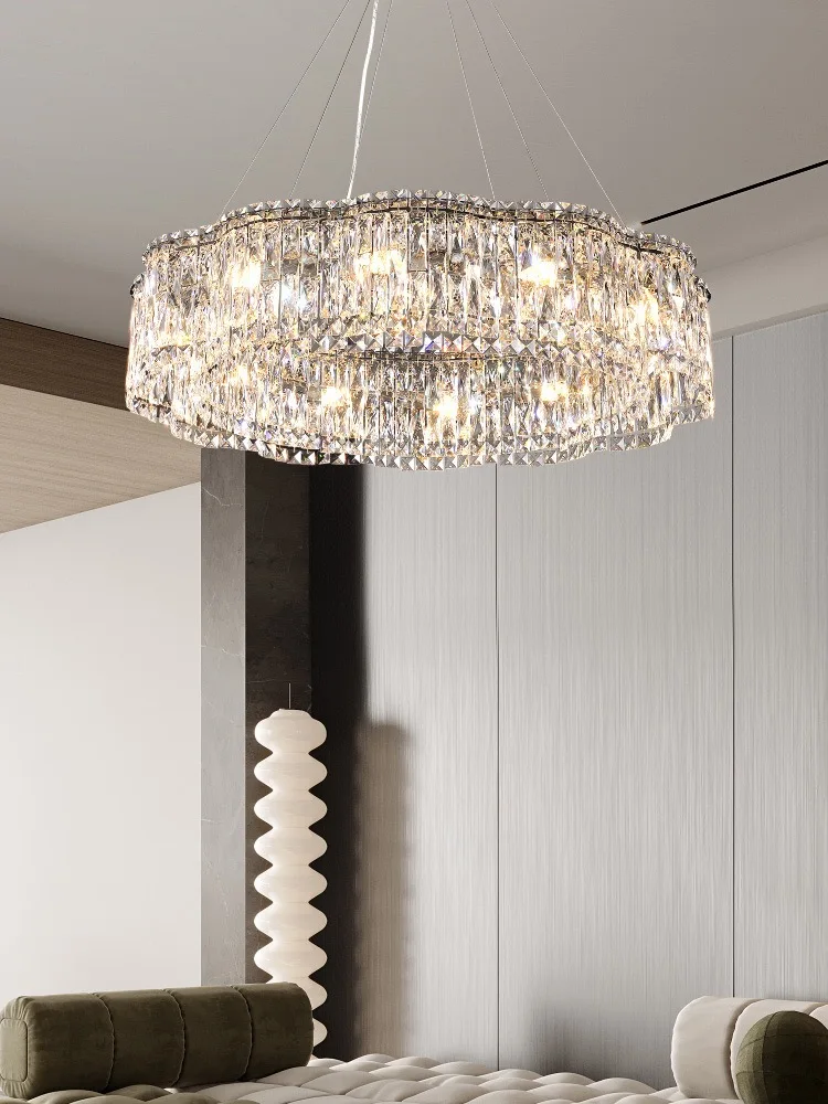 Modern Luxury Chrome Stainless Steel K9 Crystal Chandelier Living Room Bedroom Unique Plastic Art Lamp Dining Table Chandelier
Modern Luxury Chrome Stainless Steel K9 Crystal Chandelier Living Room Bedroom Unique Plastic Art Lamp Dining Table Chandelier