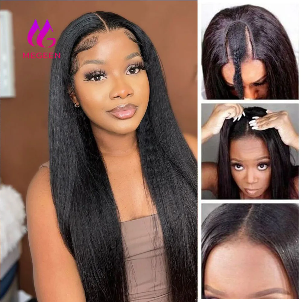 Megeen Kinky Stright Upgrade U Part Wigs Human Hair Indian Virgin Hair Machine Wig For Women Easy Install Small Leave Out 28Inch
Megeen Kinky Stright Upgrade U Part Wigs Human Hair Indian Virgin Hair Machine Wig For Women Easy Install Small Leave Out 28Inch