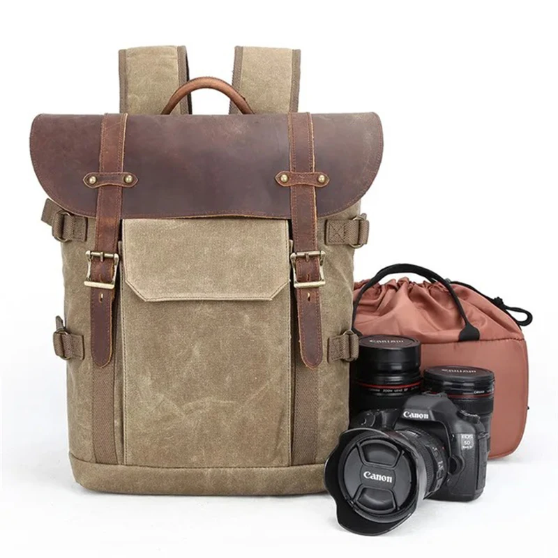 Camera Backpack Canvas Waterproof Photography Bag Outdoor Wear-resistant Camera Photo Backpack for Nikon/Canon/ Sony/Fujifilm
Camera Backpack Canvas Waterproof Photography Bag Outdoor Wear-resistant Camera Photo Backpack for Nikon/Canon/ Sony/Fujifilm