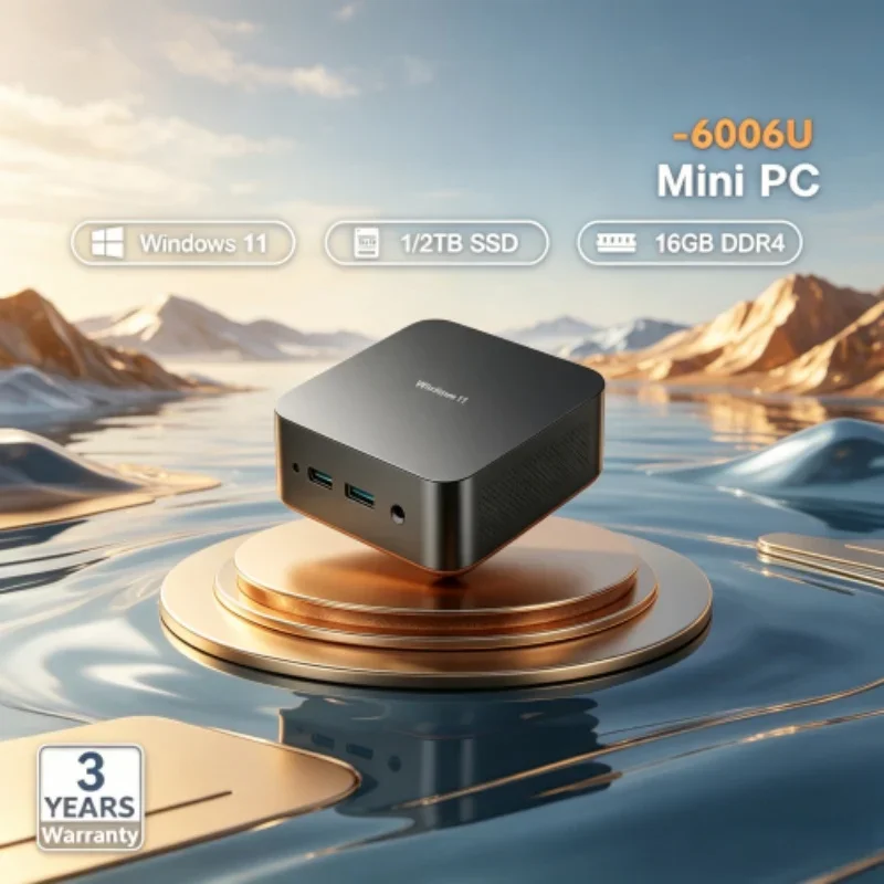 2026 Zephyrine Minuscule MINI PC Windows 11 Pro Core I3 6006U RAM 1TB SSD WIFI 6 BT5.2 4K HD Pristine Enjoyment Gaming Home
2026 Zephyrine Minuscule MINI PC Windows 11 Pro Core I3 6006U RAM 1TB SSD WIFI 6 BT5.2 4K HD Pristine Enjoyment Gaming Home