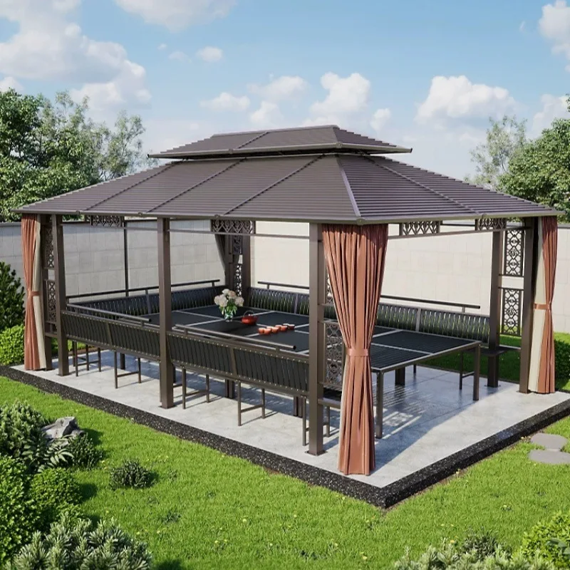 Outdoor Gazebo Courtyard Grape Trellis Villa Leisure Aluminum Alloy Preservative Wood Rural Yard Outdoor Terrace Garden Pavilion
Outdoor Gazebo Courtyard Grape Trellis Villa Leisure Aluminum Alloy Preservative Wood Rural Yard Outdoor Terrace Garden Pavilion