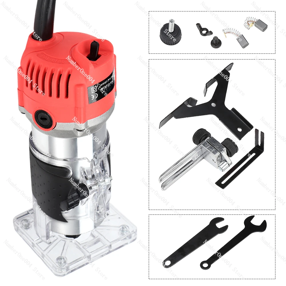For 800W 30000rpm Woodworking Electric Trimmer Wood Milling Engraving Slotting Trimming Machine Hand Carving Machine Wood Router
For 800W 30000rpm Woodworking Electric Trimmer Wood Milling Engraving Slotting Trimming Machine Hand Carving Machine Wood Router