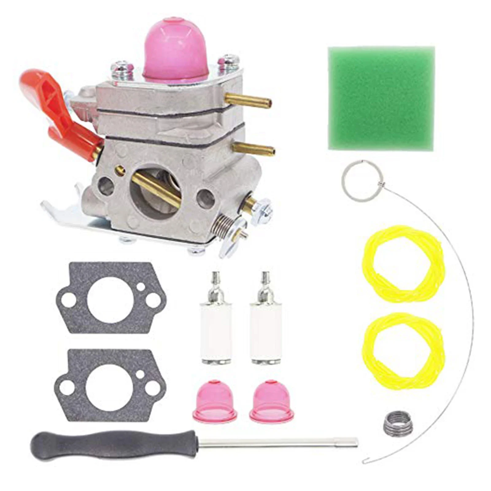 Complete Replacement Carburetor C1UW19 with Fuel Line AC04122 and Air Filter for Poulan P4500 and Compatible Trimmers
Complete Replacement Carburetor C1UW19 with Fuel Line AC04122 and Air Filter for Poulan P4500 and Compatible Trimmers