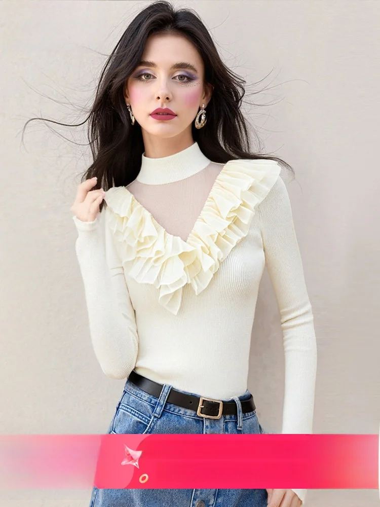 Women's Wool Blend Knitwear Half High Collar Base Layer Top Fashionable Design Sensation Inner Wear Autumn Winter Polyester F...
Women's Wool Blend Knitwear Half High Collar Base Layer Top Fashionable Design Sensation Inner Wear Autumn Winter Polyester F...