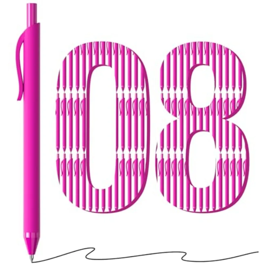 108 Pack Pens - Bulk Pens 1.0mm Medium Point Ballpoint Pens Smooth Writing No Bleed Retractable Pen P
108 Pack Pens - Bulk Pens 1.0mm Medium Point Ballpoint Pens Smooth Writing No Bleed Retractable Pen P