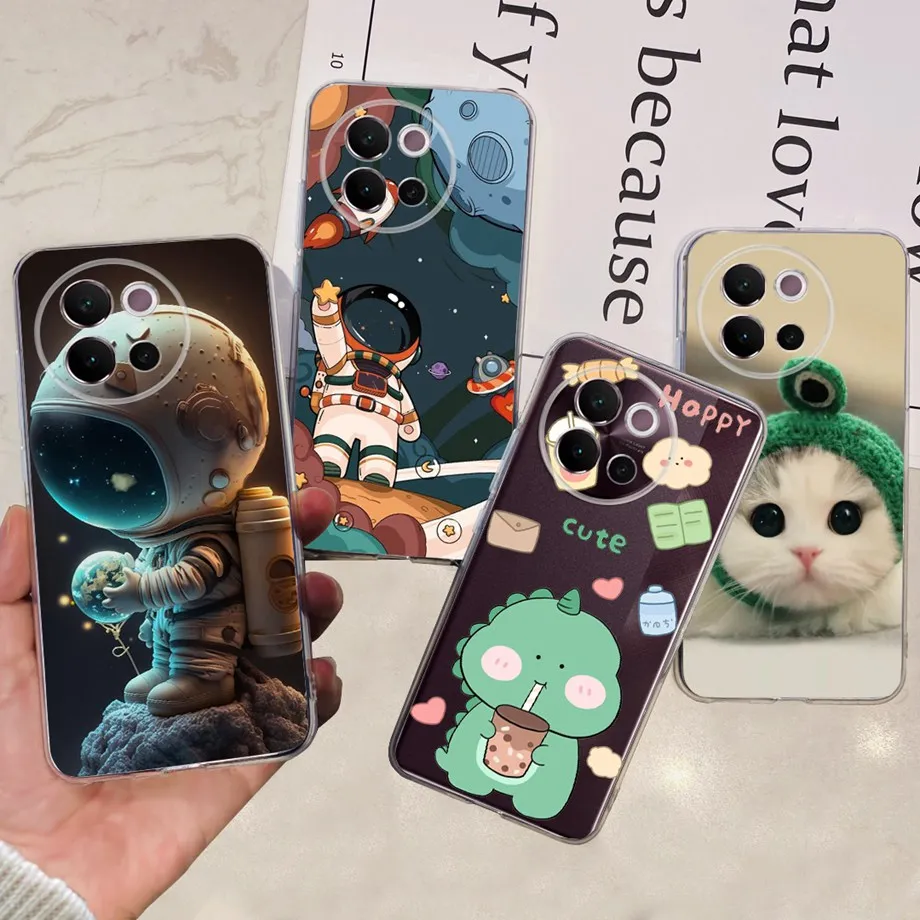 For Vivo V40 Lite Back Cover Cartoon Dragon Panda Astronaut Pattern Clear Soft Silicone Phone Case For Vivo V40 SE V40 Pro Funda
For Vivo V40 Lite Back Cover Cartoon Dragon Panda Astronaut Pattern Clear Soft Silicone Phone Case For Vivo V40 SE V40 Pro Funda