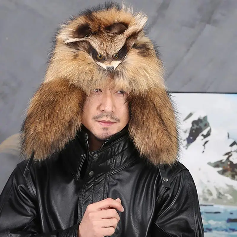 Hot Russia Men Real Fox Fur Set Hat Winter Fur Hat Hot Genunie Raccoon Fur New Men Authentic Formal Solid Fur Caplets Cap
Hot Russia Men Real Fox Fur Set Hat Winter Fur Hat Hot Genunie Raccoon Fur New Men Authentic Formal Solid Fur Caplets Cap