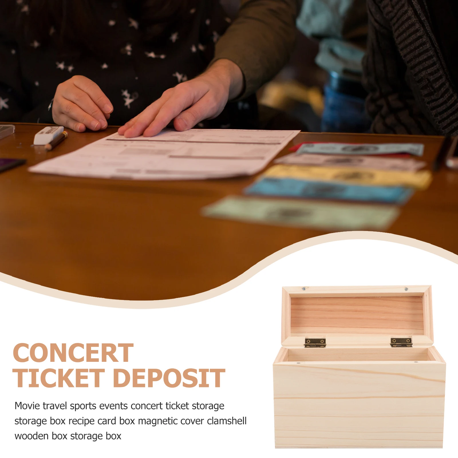 Tickets Holder Box Tickets Card Holder Recipe Card Organizer Wooden Box Home Kitchen Desk Organization Compact Practical
Tickets Holder Box Tickets Card Holder Recipe Card Organizer Wooden Box Home Kitchen Desk Organization Compact Practical