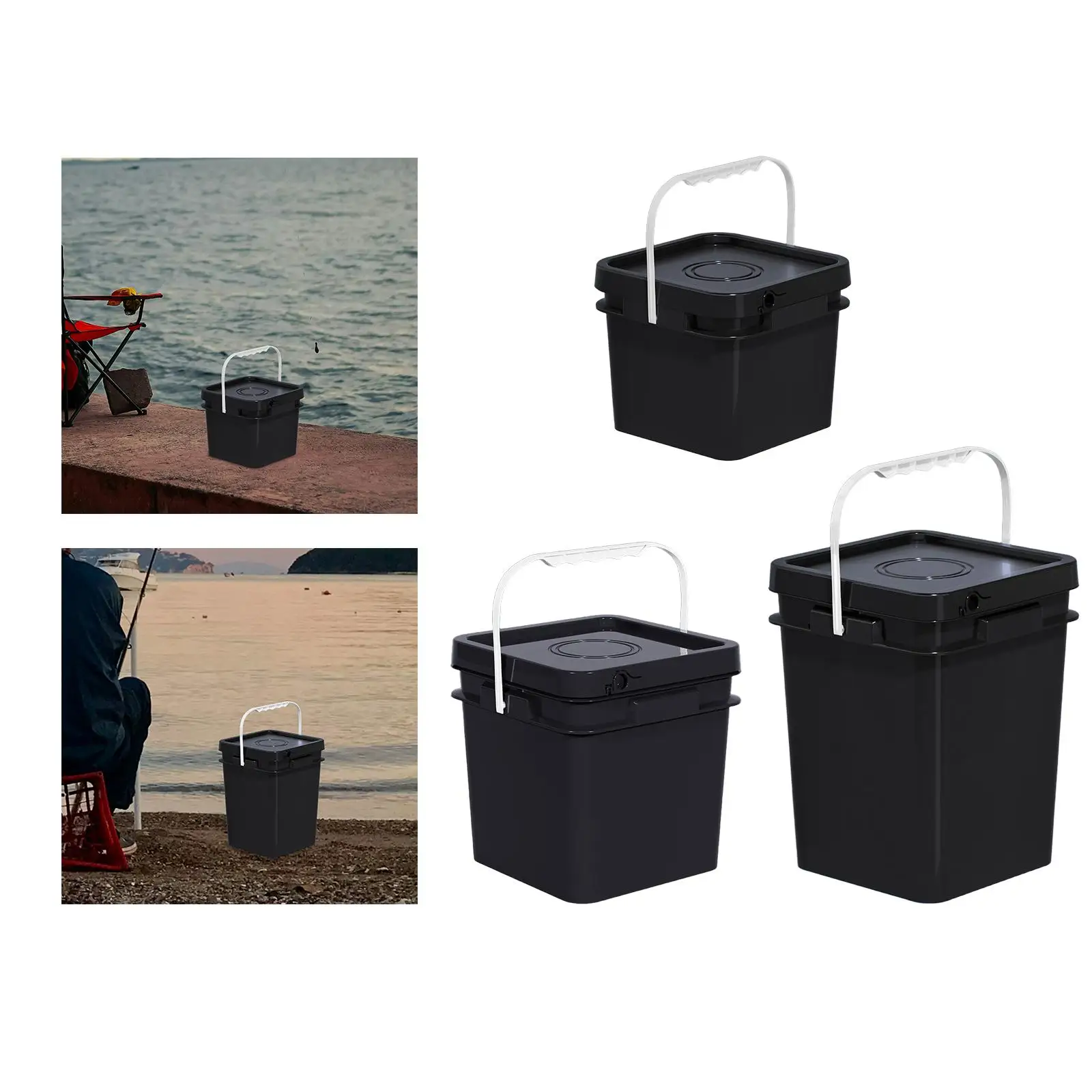 Food Storage Pail Empty Portable Multifunctional with Lid Square Bucket Paint Bucket for Industrial Kitchen Garage Paint Fishing
Food Storage Pail Empty Portable Multifunctional with Lid Square Bucket Paint Bucket for Industrial Kitchen Garage Paint Fishing