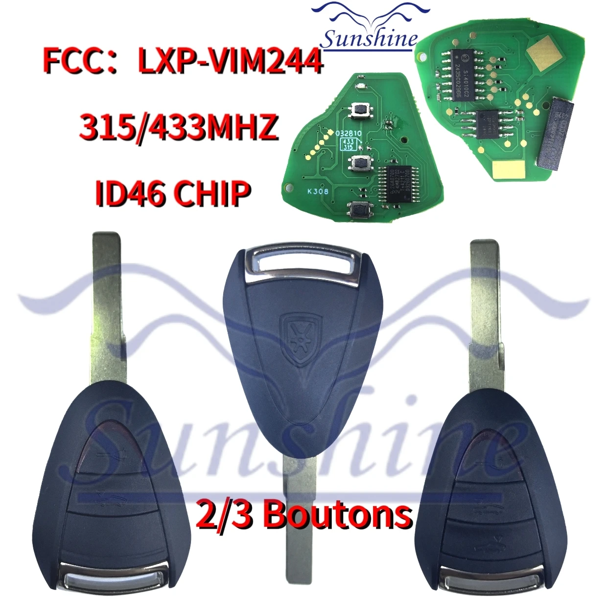 Умный дистанционный ключ Sunshine LXP-VIM244 для Porsche Cayman 911 997 987 996 Carrera Boxster S 2S 4S Turbo Targa 315/433,92 МГц
Умный дистанционный ключ Sunshine LXP-VIM244 для Porsche Cayman 911 997 987 996 Carrera Boxster S 2S 4S Turbo Targa 315/433,92 МГц