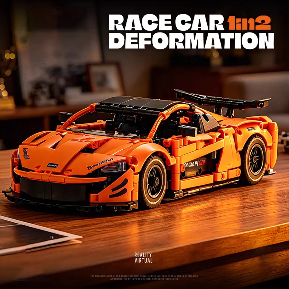 1:14 Scale City Racing P1 Sports Car Building Blocks 2 IN 1 Transforming Mechanical Bee Assembly Bricks Toys Adult Gift 1140 PCS
1:14 Scale City Racing P1 Sports Car Building Blocks 2 IN 1 Transforming Mechanical Bee Assembly Bricks Toys Adult Gift 1140 PCS