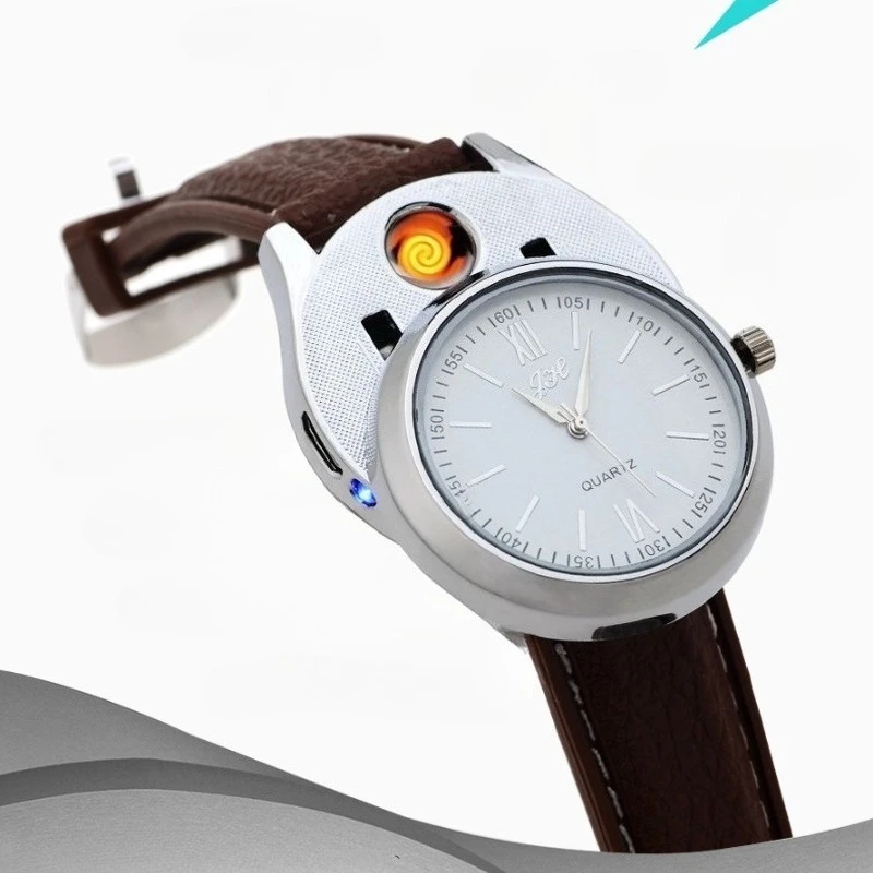 Creative USB Charging Electronic Cigarette Lighter Men's Personalized Watch Style Tungsten Wire Lighter Smoking Accessories
Creative USB Charging Electronic Cigarette Lighter Men's Personalized Watch Style Tungsten Wire Lighter Smoking Accessories