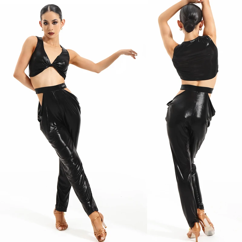 Female Modern Dancing Clothes For Women Ballroom Dance Costume Sleeveless Latin Top Hollow Pants Competition Wear SL11727
Female Modern Dancing Clothes For Women Ballroom Dance Costume Sleeveless Latin Top Hollow Pants Competition Wear SL11727