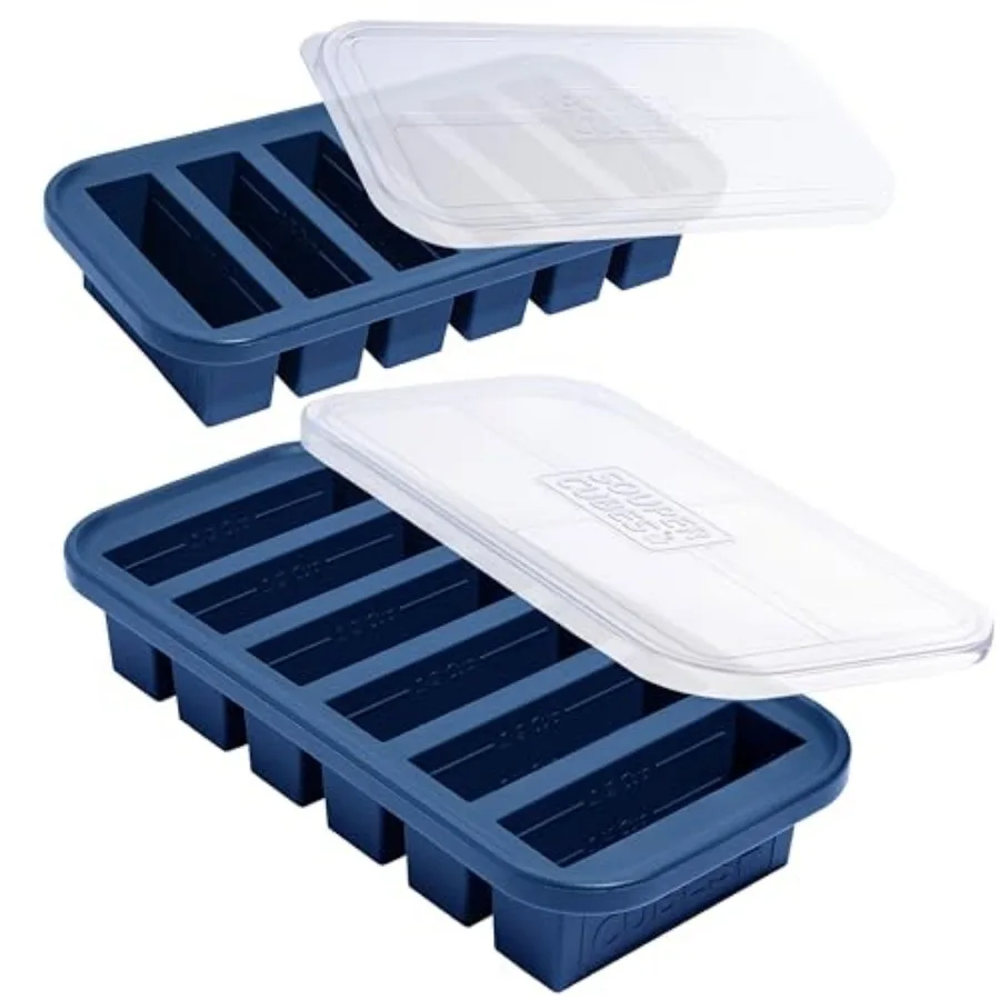 1/2 Cup Silicone Freezer Molds, Perfect for Storing Soups, Sauces, Juices, Desserts, Smoothie Prep and More, Freezer Portion Mo
1/2 Cup Silicone Freezer Molds, Perfect for Storing Soups, Sauces, Juices, Desserts, Smoothie Prep and More, Freezer Portion Mo