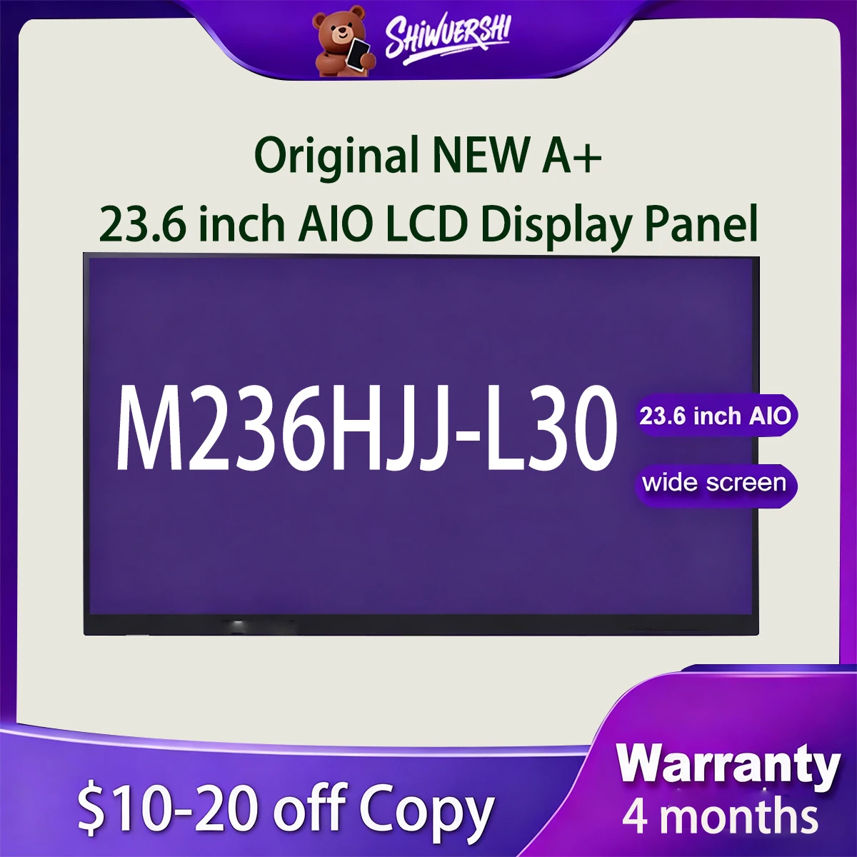 23.6" Original New Lcd Display V236BJ1 LE2 V236BJ1-LE2 1366*768P WXGA 60Hz for Lenovo for HP for Computer Monitors
23.6" Original New Lcd Display V236BJ1 LE2 V236BJ1-LE2 1366*768P WXGA 60Hz for Lenovo for HP for Computer Monitors