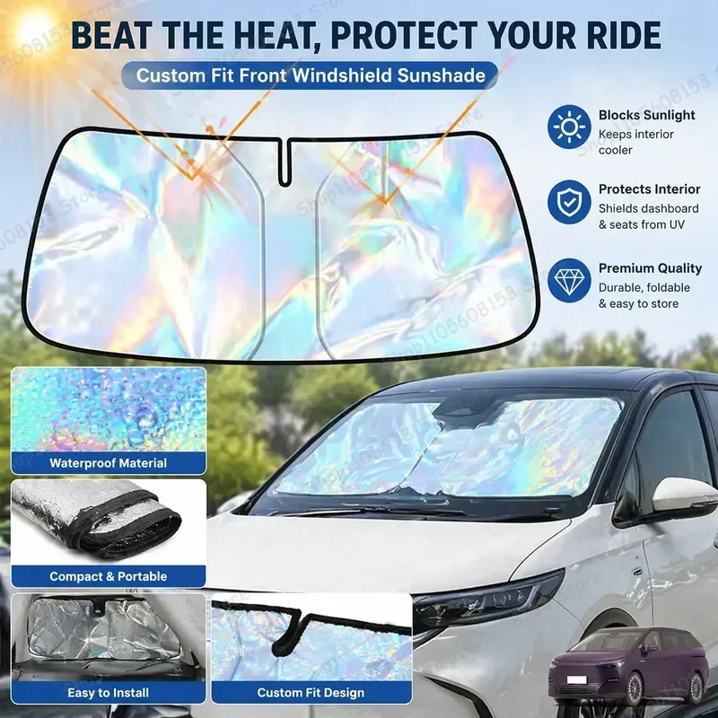 For XPENG X9 Foldable Windshield Sun Shade UV Protection Reflective Car Sunshade Interior Accessory Heat Reduction Cooling
For XPENG X9 Foldable Windshield Sun Shade UV Protection Reflective Car Sunshade Interior Accessory Heat Reduction Cooling