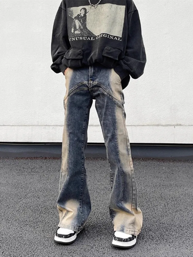 2025 Cyber Y2K Streetwear Tie Dye Patchwork Baggy Flare Jeans Pants For Men Clothing Vintage Blue Old Denim Trousers Ropa Hombre
2025 Cyber Y2K Streetwear Tie Dye Patchwork Baggy Flare Jeans Pants For Men Clothing Vintage Blue Old Denim Trousers Ropa Hombre