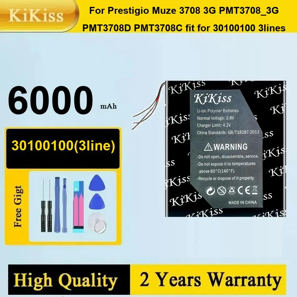Battery 30100100 3Line 6000Mah For Prestigio Muze 3708 3G PMT3708_3G PMT3708D PMT3708C Fit 3Lines Laptop Batter
Battery 30100100 3Line 6000Mah For Prestigio Muze 3708 3G PMT3708_3G PMT3708D PMT3708C Fit 3Lines Laptop Batter