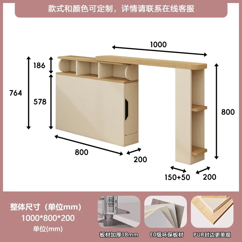 A Very Narrow Bedside Long Desk Integrated Bedside Storage Cabinet
A Very Narrow Bedside Long Desk Integrated Bedside Storage Cabinet